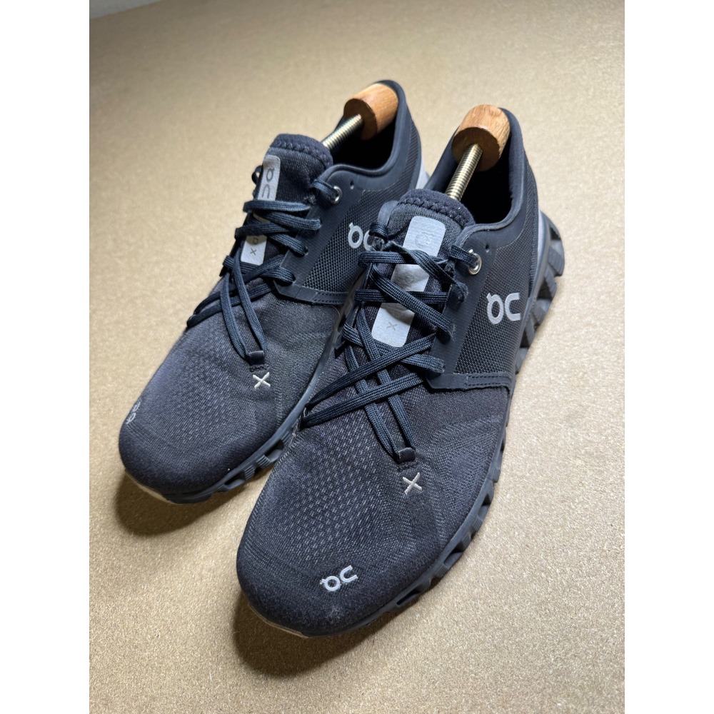On Cloud X Mens Running Shoes Black Asphalt 60.98705 Size 10